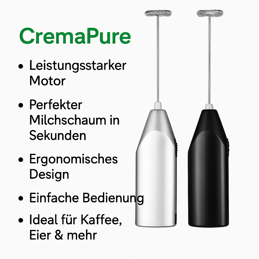 CremaPure - Der Milchschäumer der alles kann