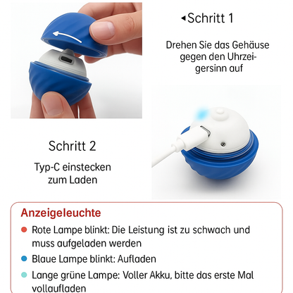 Engineball - selbstbewegender Hundespielzeugball mit Akku